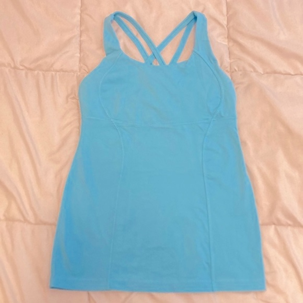 RARE! Lululemon Energy Tank Blue Moon ESTIMATED Size 4 - Picture 7 of 13